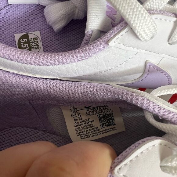 Nike Blazer Low 77 Sneaker - White/Lilac Purple - Size 5.5Y youth, 7 women’s - Picture 8 of 8